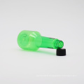 Bouteille en plastique à long cou vert 100 ml vert transparent